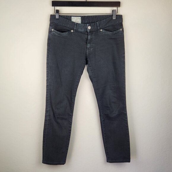 Nili Lotan Washed Black Low Rise Ankle Jeans sz 2 - Picture 6 of 8